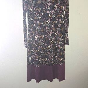 Pull & bear floral print midi to maxi dress women's u.s size s mex 26